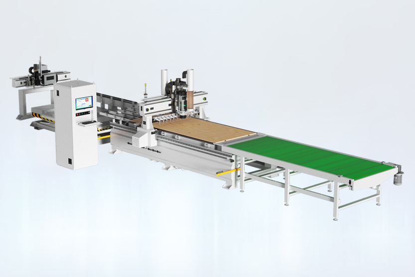 SKL-2813EL 數(shù)控貼標(biāo)開(kāi)料加工中心  